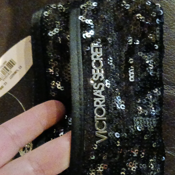 Victoria's Secret Black Sequined coin Pouch - Picture 2 of 7